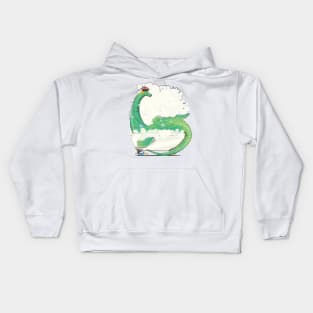 Loch Ness Monster in the Bath Kids Hoodie